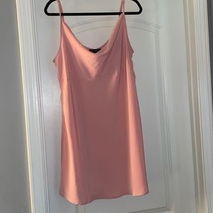 NWT baby pink cowl neck slip dress in 0XL by Forever 21